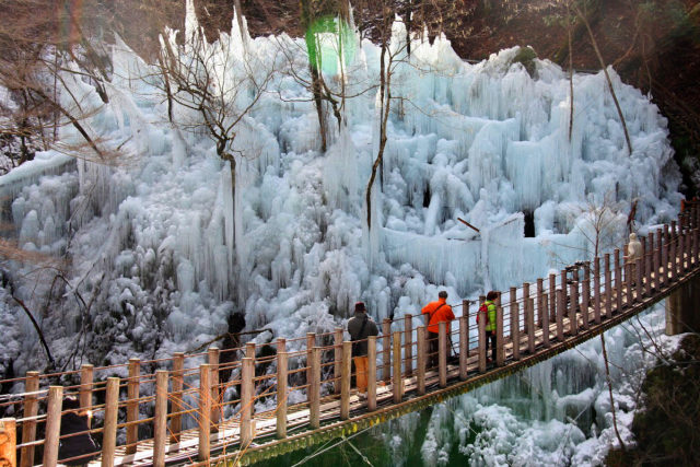 尾ノ内百景（冷っけぇ～）の氷柱